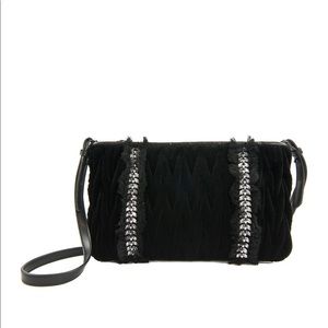 Sam Edelman Smocked Velvet Clutch